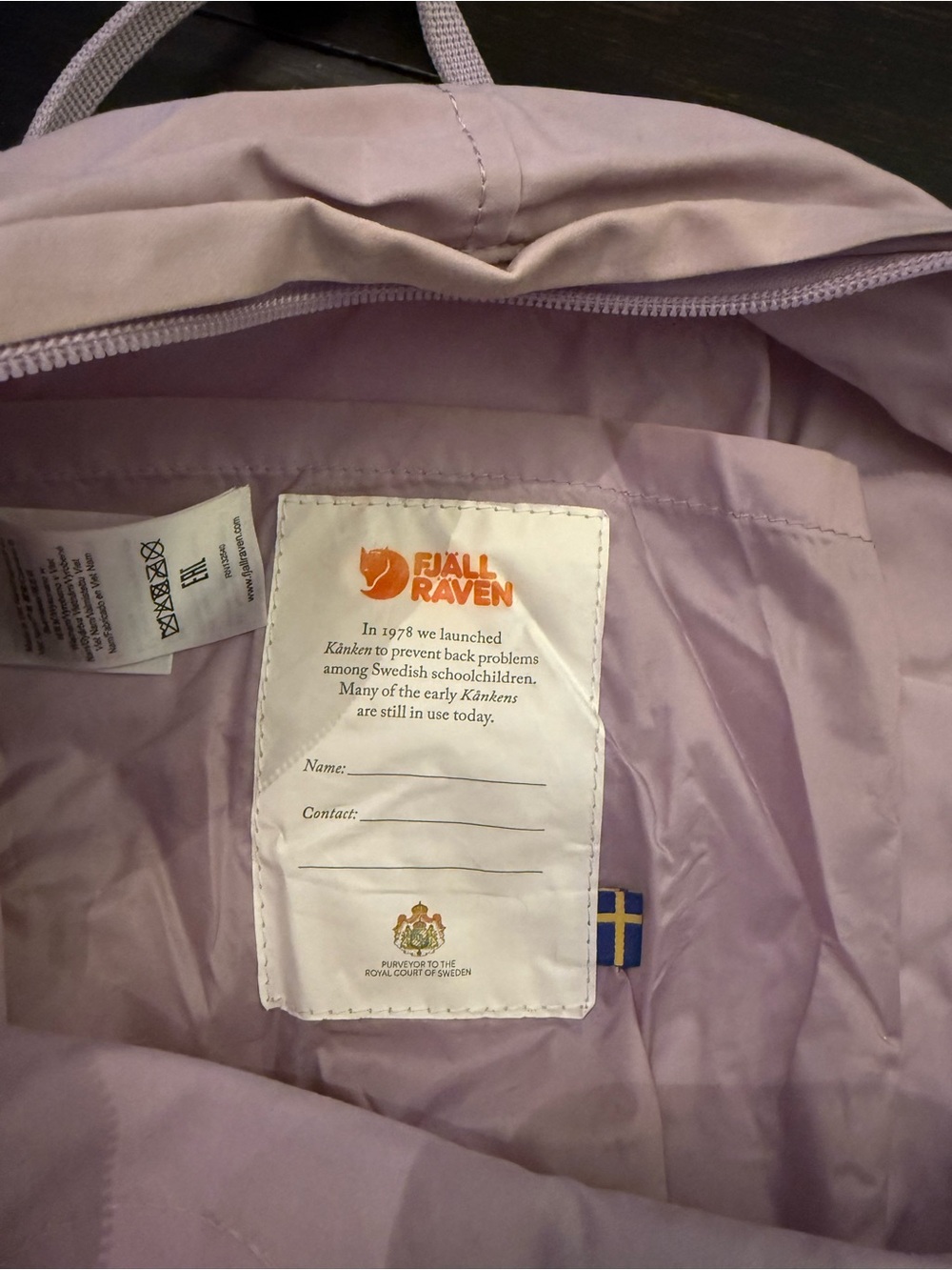 Fjällräven Kånken Classic Lilac Backpack - Picture 2 of 4